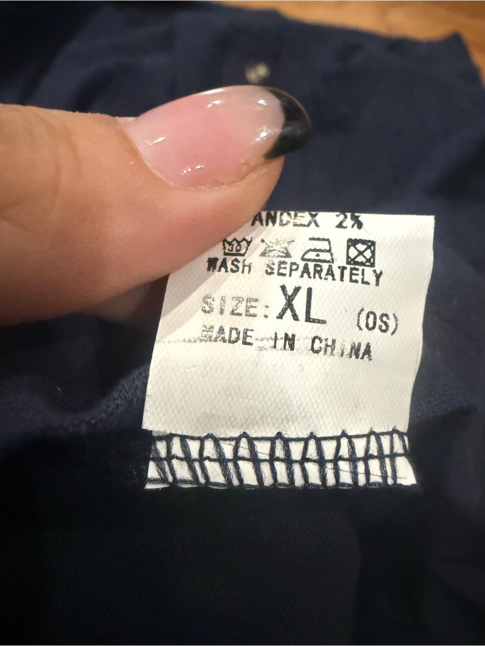Vestidos Button-Front Navy Midi Skirt with Pockets - Picture 5 of 6